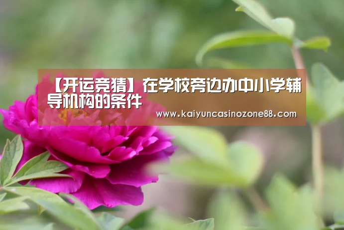 【开运竞猜】在学校旁边办中小学辅导机构的条件(图1) 开运竞猜